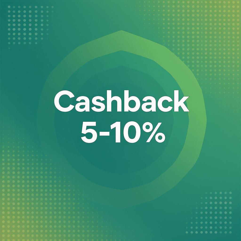 Cashback 5-10% Cashback 5-10%